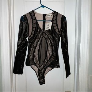 SEEK the Label LF Long Sleeve Mesh Bodysuit - NWT Size M